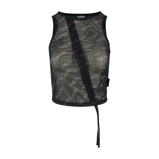 Karl Kani Γυναικείο αμάνικο μπλουζάκι Chest Signature Gathering Mesh Top